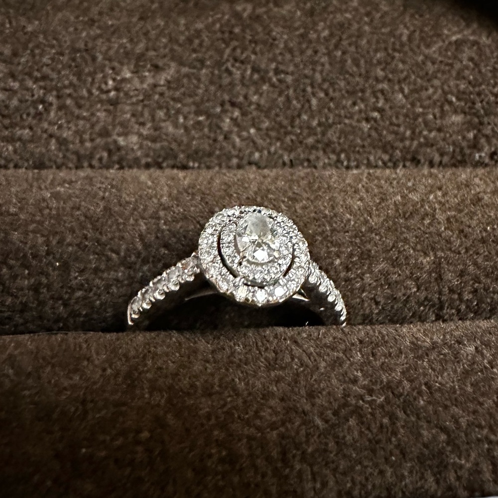 Princess ring half carat.